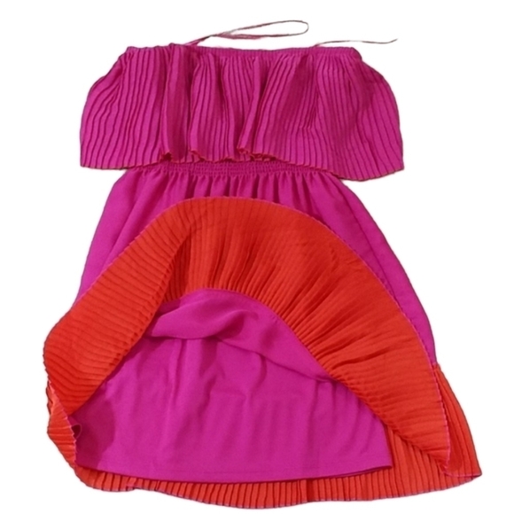 Max and Cleo~Size XS~Berry Pleated Dress NWT - Picture 1 of 11